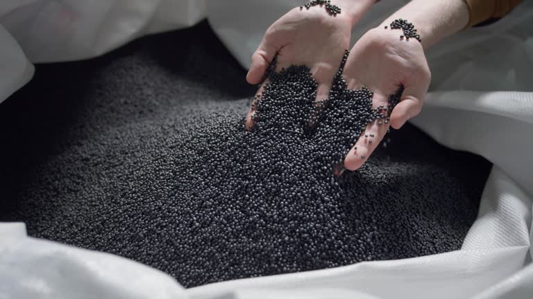 Recycled polymer granules